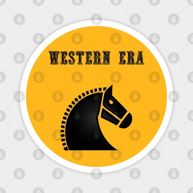 Western Era - Horse Head Magnet by The Black Panther